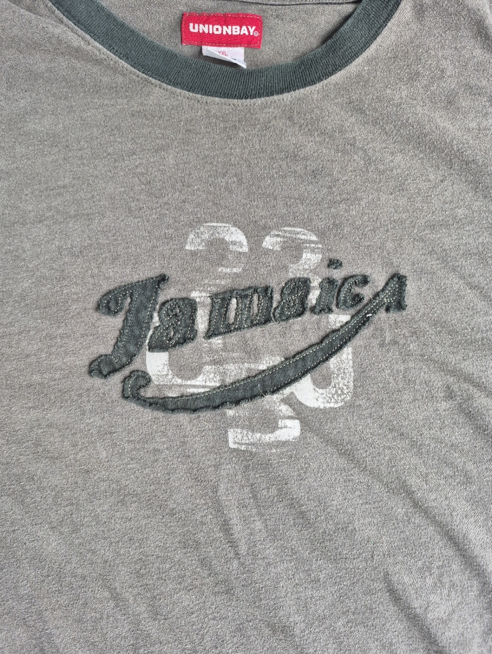 Unionbay Olive Green Jamaica Logo Tee